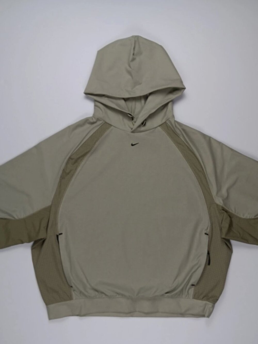 Nike Tech Dri-FIT Shori Knit Utility Hoodie Spruce Fog Green Mens M IF1341-304